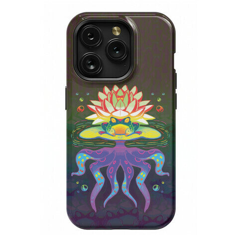 Psychedelic Lily Frog Phone Case
